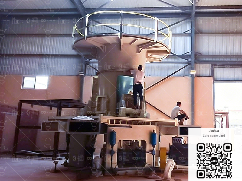 Nhà máy nghiền Talc 8 t/h bằng Máy nghiền đứng siêu mịn LUM — Hải Phòng
