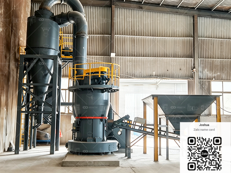 Nhà máy nghiền Đá vôi (canxi cacbonat) 6 t/h bằng Máy nghiền thang MTW — Lâm Đồng